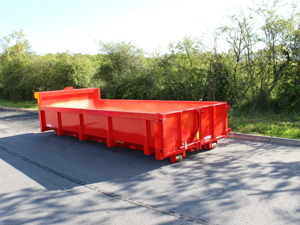 Vue 3_4 arrière Benne Standard 10m3